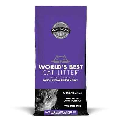 World's Best Cat Litter Lavender Scented Multiple Cat Clumping Cat Litter Review