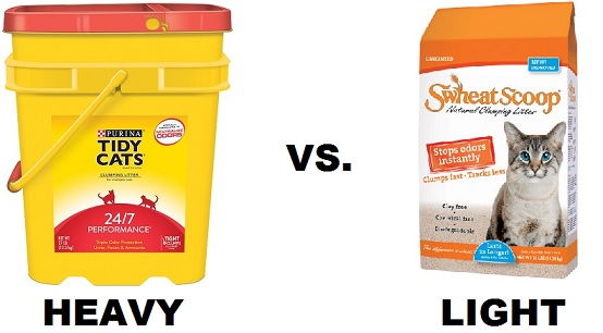 heavy vs light cat litter