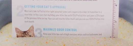 Pretty Litter Cat Litter depth